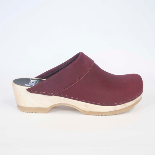 Wide Collar Clogs - Low Heel