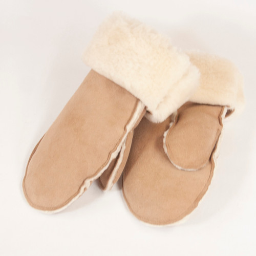 Shearling Mittens - Cream Shearling