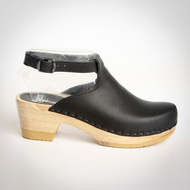 Halter Top Clogs Mid Heels