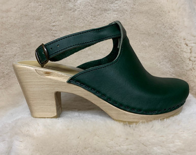 Hunter Green Halter Top Clogs