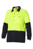 Hard Yakka Koolgear Hi-Visibility Two Tone Long Sleeve Ventilated Polo - Y11389 - Hard Yakka sold by Kings Workwear www.kingworkwear.com.au