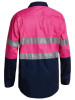 Bisley BS6896 Mens L/S Taped Hi Vis Cool Lightweight Shirt