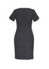 Back view of Womens Comfort Wool Stretch Short Sleeve Shift Dress      sold by Kings Workwear www.kingsworkwear.com.au