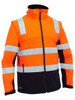 Bisley Womens Taped Two Tone Hi Vis 3 in 1 Soft Shell Jacket (BJL6078T)