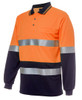 JB's Hi Vis L/S (d+n) Cotton Back Polo - 6HMCB