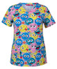 4STP1 - JB's Ladies Scrub Top Printed - JB's Wear 4STP1 - JB's Ladies Scrub Top Printed - JB's Wear
