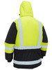 BJ6454HT - H Taped Hi Vis Freezer Hooded Jacket - Bisley