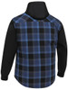Bisley - Contrast Check Hooded Shirt- BJ6708