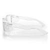 Fusions XL Clear Frame Clear Lens Safety Glasses - FCCXL100