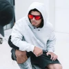 Safestyle -  Primes Matte Black Frame Reflectors Red Lens Safety Glasses - PMBRT100