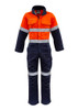 ZC525 - Mens Orange Flame HRC 2 Hoop Taped Spliced Overall - Syzmik sold by Kings Workwear  www.kingsworkwear.com.au