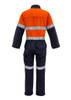 ZC525 - Mens Orange Flame HRC 2 Hoop Taped Spliced Overall - Syzmik sold by Kings Workwear  www.kingsworkwear.com.au