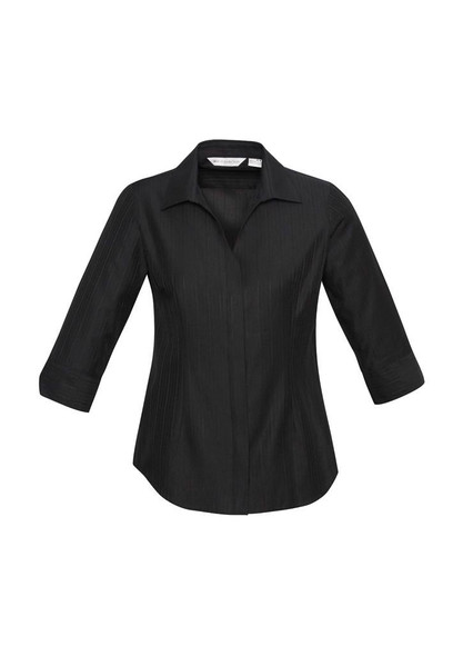 S312LT - Ladies Preston 3/4 Sleeve Shirt  - Biz Collection sold by Kings Workwear  www.kingsworkwear.com.au