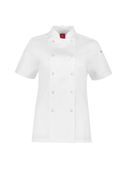 CH232LS - Zest Womens Chef Jacket  - Biz Collection sold by Kings Workwear  www.kingsworkwear.com.au