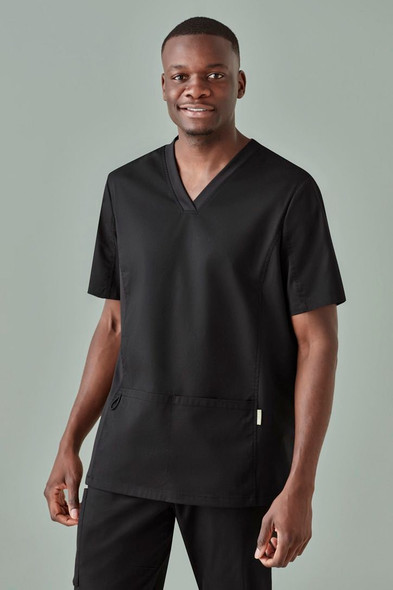 CST043MS - Mens Riley V-Neck Scrub Top - Biz Care  sold by Kings Workwear  www.kingsworkwear.com.au