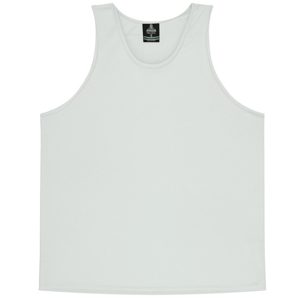 Front View of BOTANY MENS SINGLETS - W1107 -  sold by Kings Workwear www.kingsworkwear.com.au