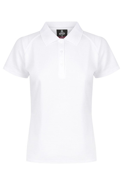 Front View of KEIRA LADY POLOS - W2306 -  sold by Kings Workwear www.kingsworkwear.com.au