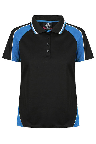 Front View of PANORAMA LADY POLOS - W2309 -  sold by Kings Workwear www.kingsworkwear.com.au