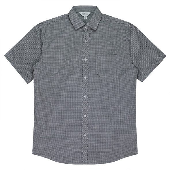 Front View of TOORAK MENS SHIRT SHORT SLEEVE - W1901S -  sold by Kings Workwear www.kingsworkwear.com.au