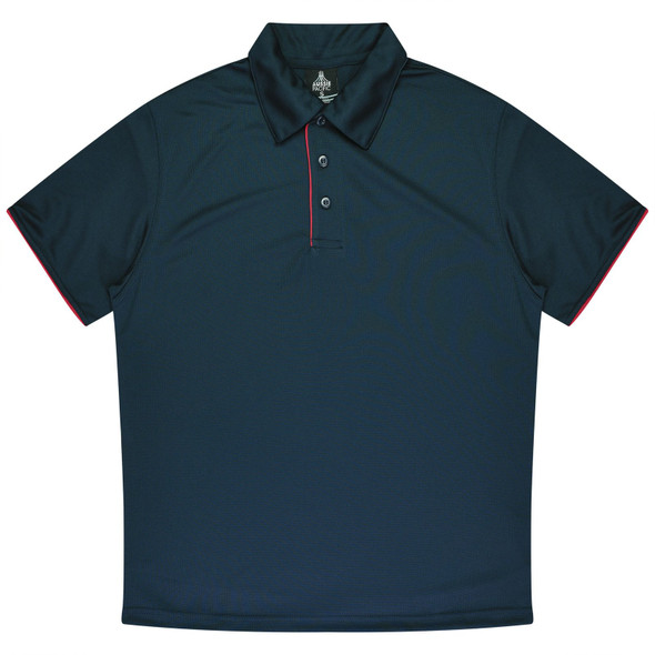 Front View of YARRA MENS POLOS - W1302 - AUSSIE PACIFIC sold by Kings Workwear www.kingsworkwear.com.au