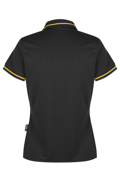 Back view of  COTTESLOE LADY POLOS - W2319 - AUSSIE PACIFIC sold by Kings Workwear www.kingsworkwear.com.au