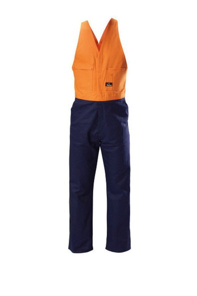 Hard Yakka Foundations Hi-Visibility Two Tone Cotton Drill Action Back Overall - Y01526 - Hard Yakka sold by Kings Workwear www.kingworkwear.com.au