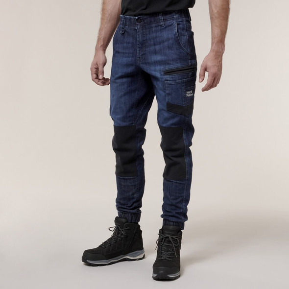 Hard Yakka Mens Raptor Cuff Denim Jean - Y03552 - Hard Yakka sold by Kings Workwear www.kingworkwear.com.au