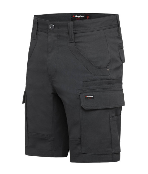 KingGee Mens Tradies Stretch Cargo Short - K69870 - KingGee sold by Kings Workwear www.kingworkwear.com.au