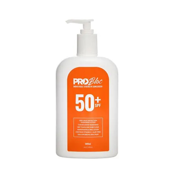Pro Choice SS500-50 Probloc 50+ Sunscreen 500ml sold by Kings Workwear at www.kingsworkwear.com.au