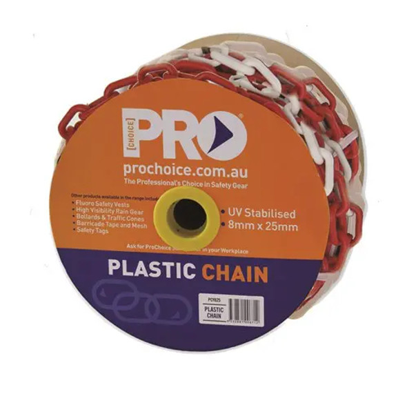PRO CHOICE PCRW825 8MM RED/WHITE CHAIN sold by Kings Workwear at www.kingsworkwear.com.au