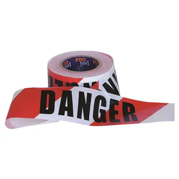 Pro Choice DT10075 Barricade Tape 100m X 75mm Danger Print sold by Kings Workwear at www.kingsworkwear.com.au