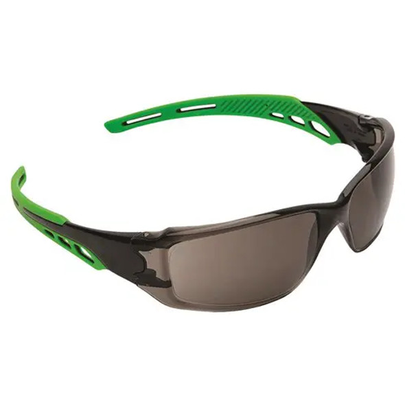 Pro Choice 9182 Cirrus Green Arms Safety Glasses Smoke A/F Lens sold by Kings Workwear at www.kingsworkwear.com.au