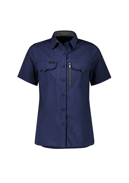 ZW765 - Womens Outdoor Short Sleeve Shirt - Syzmik sold by Kings Workwear  www.kingsworkwear.com.au