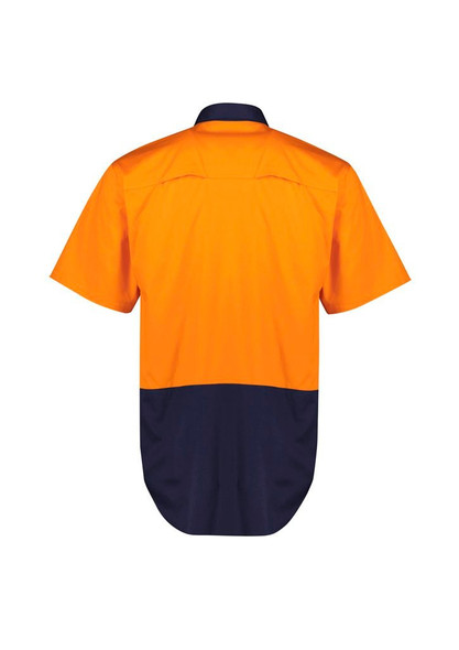 ZW115 - Mens Hi Vis Short Sleeve Shirt - Syzmik sold by Kings Workwear  www.kingsworkwear.com.au