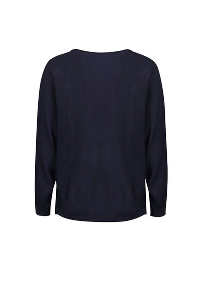 Back view of Skye Womens Batwing Sweater Top      sold by Kings Workwear www.kingsworkwear.com.au