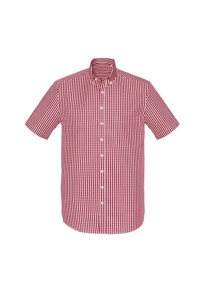 Front View of Mens Springfield Short Sleeve Shirt      sold by Kings Workwear www.kingsworkwear.com.au