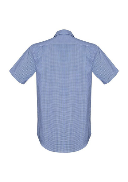 Back view of Mens Newport Short Sleeve Shirt      sold by Kings Workwear www.kingsworkwear.com.au