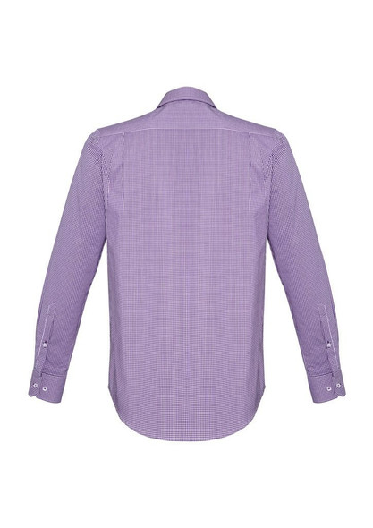Back view of Mens Newport Long Sleeve Shirt      sold by Kings Workwear www.kingsworkwear.com.au