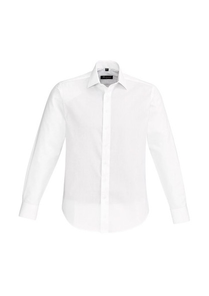 Front View of Mens Hudson Long Sleeve Shirt      sold by Kings Workwear www.kingsworkwear.com.au