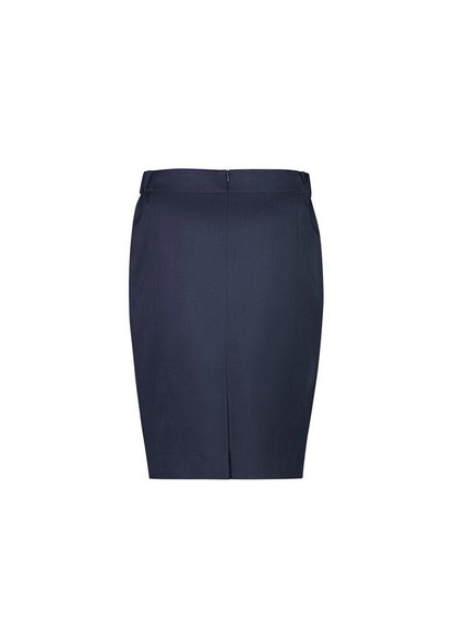 Back view of Cool Stretch Womens Mid-waist Pencil Skirt      sold by Kings Workwear www.kingsworkwear.com.au