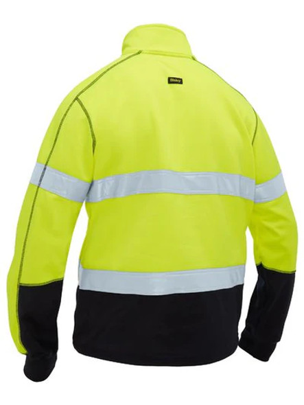 Bisley Mens Taped Hi Vis Zip Front Fleece (BK6611T)