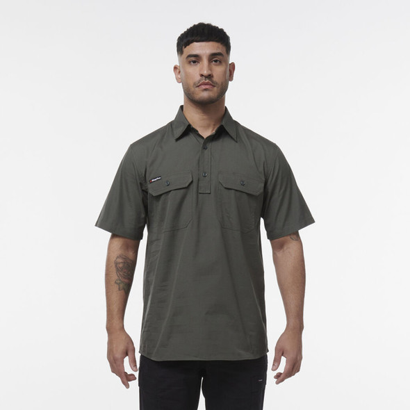 King Gee Workcool Vented Closed Front Shirt Short Sleeve -K14032