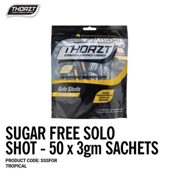 THORZT Sugar Free Solo Shot - 50 x 3gm Sachets - Tropical SSSFTR