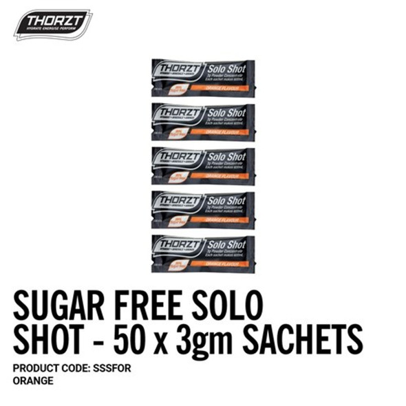 THORZT Sugar Free Solo Shot - 50 x 3gm Sachets - Orange SSSFOR