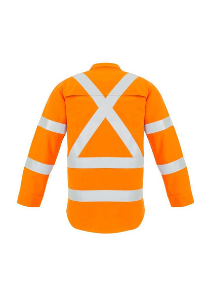 ZW137 - Mens X Back Taped Shirt - Syzmik sold by Kings Workwear  www.kingsworkwear.com.au