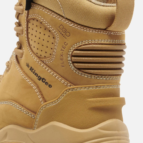 KingGee Women's ONYX 6Z Puncture-Resistant Work Boot Zip - Black K28003