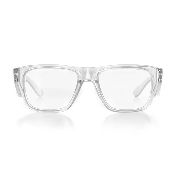 Fusions Clear Frame Clear Lens Safety Glasses - FCC100