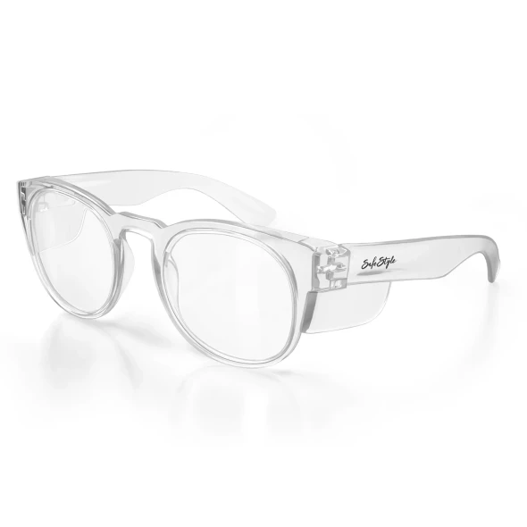 Safestyle - Fusions Clear Frame Clear Lens Safety Glasses - CRCC100
