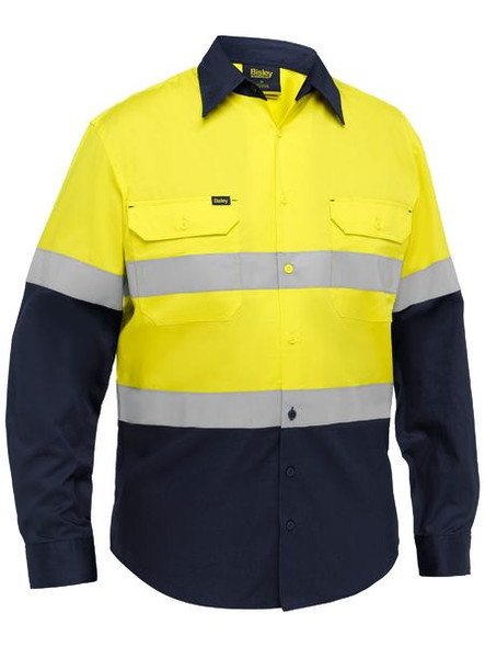 Bisley  - Industrial Taped Hi Vis Cool Lighweight Vented Shirt - BS6390T