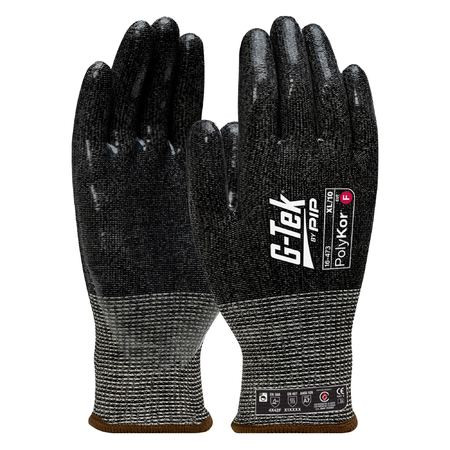 PIP - G-Tek PolyKor 13G Cut F Silicone Dip Glove - 16-473